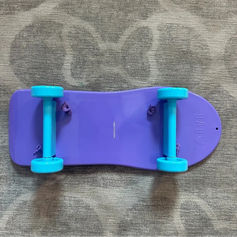 Build A Bear skateboard purple w pink glitter